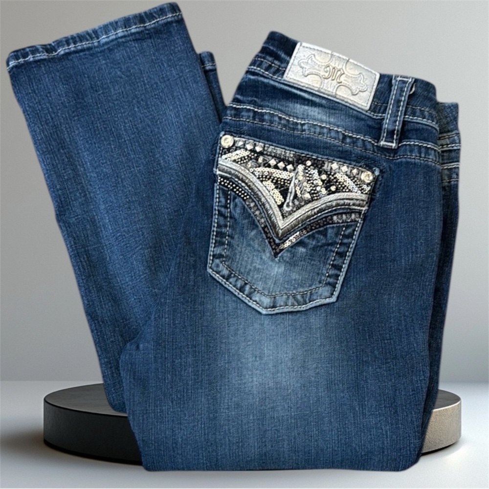 Miss Me Mid-Rise Easy Straight Stretch Jeans